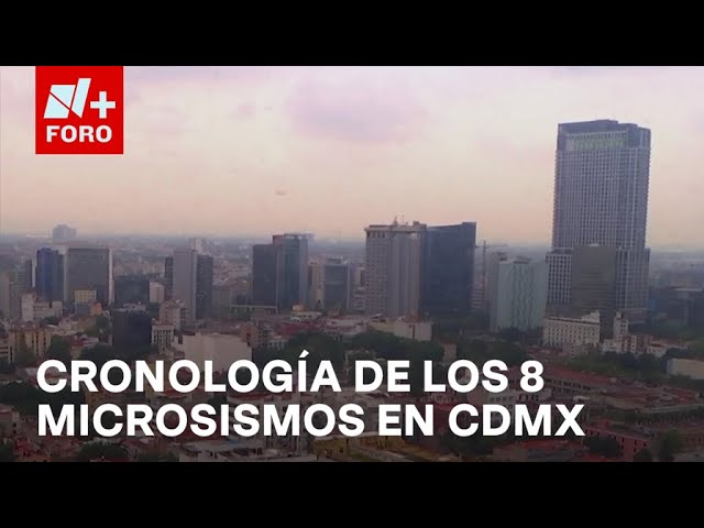 ⁣Cronología: Así fueron los 8 microsismos de las últimas horas en CDMX - A las Tres