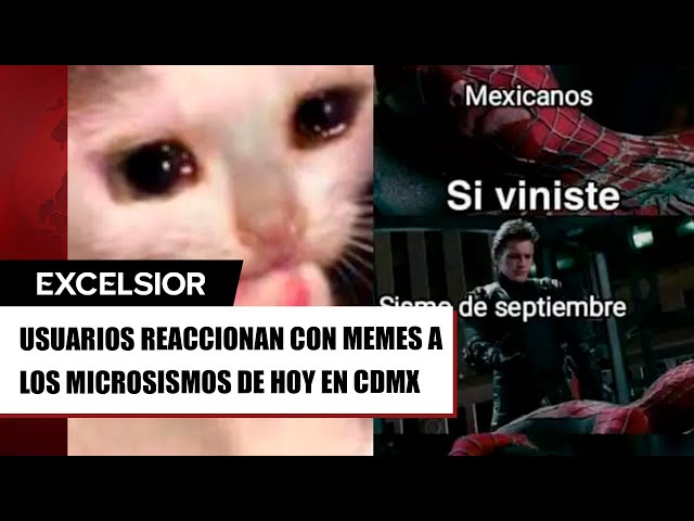 ⁣Usuarios reaccionan con MEMES a los microsismos de hoy 26 de septiembre en CDMX