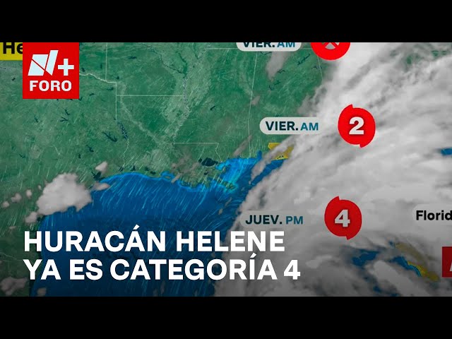 ⁣Huracán ‘Helene’ se fortalece a categoría cuatro - Las Noticias