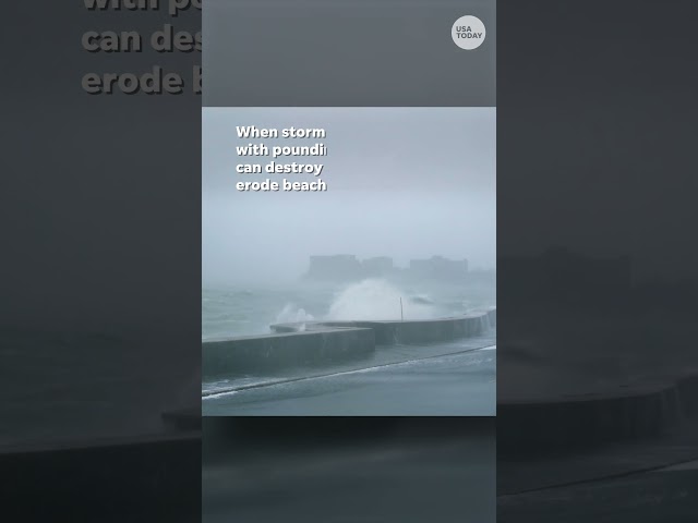 ⁣Storm surge and winds from Hurricane Helene #Shorts