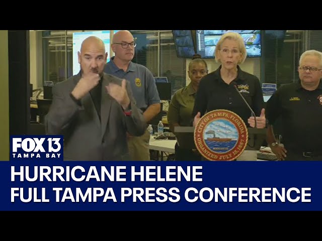 ⁣Hurricane Helene: Tampa leaders discuss Category 4 storm impacts