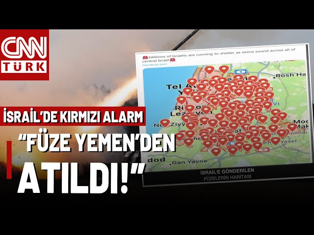 İsrail Çalan Sirenlerin Sebebini Açıkladı! İsrail'de "Füze" Alarmı...