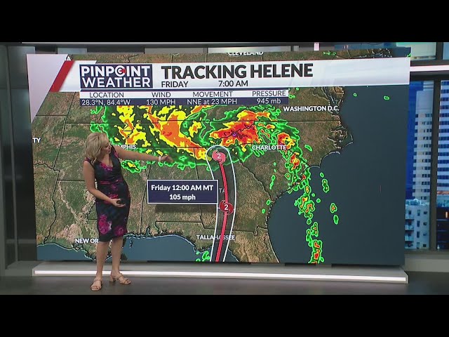 ⁣Denver Weather: Tracking Hurricane Helene as storms makes landfall