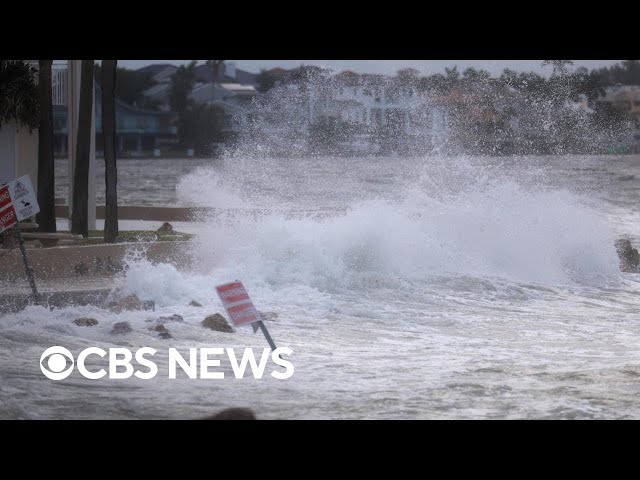 ⁣Hurricane Helene barrels toward Florida as Category 4 storm