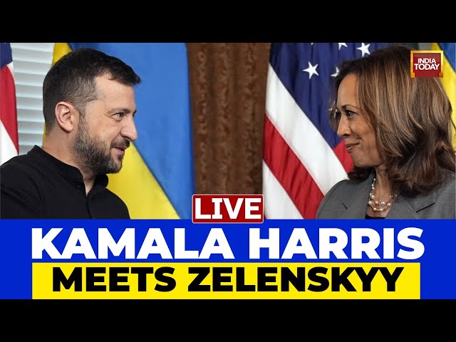 ⁣Zelenskyy In US Live: Kamala Harris Holds Joint Presser Ukrainian President Zelenskyy At White House