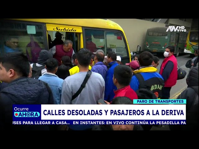 ⁣El panorama que dejó el paro de transportistas en Lima Metropolitana