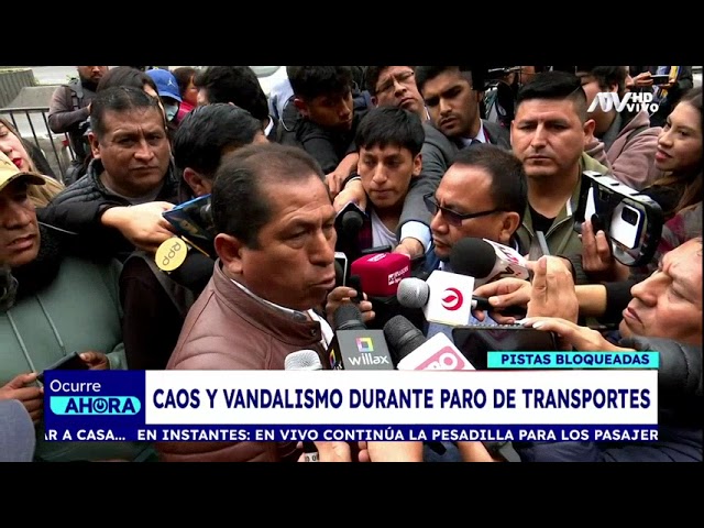 Caos y vandalismo vivió durante el paro de transportistas en Lima