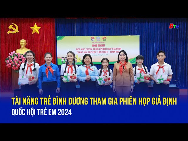 Tài năng trẻ Bình Dương tham gia phiên họp giả định Quốc hội trẻ em 2024