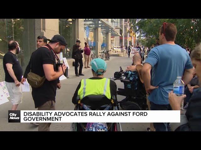 Disability advocates rally against Ontario’s handling of social services