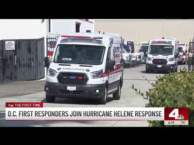 Orange County first responders join Hurricane Helene response