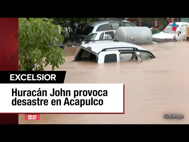 ⁣Situación de Acapulco es crítica por Huracán John