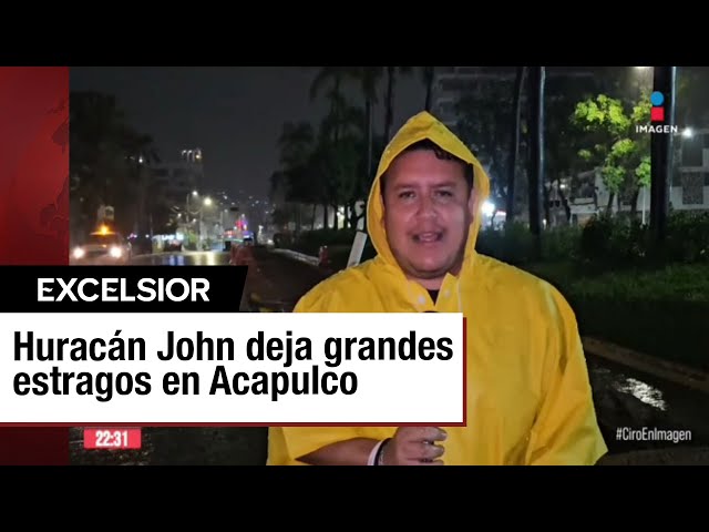 Huracán John colapsa; más de 40 colonias están bajo el agua