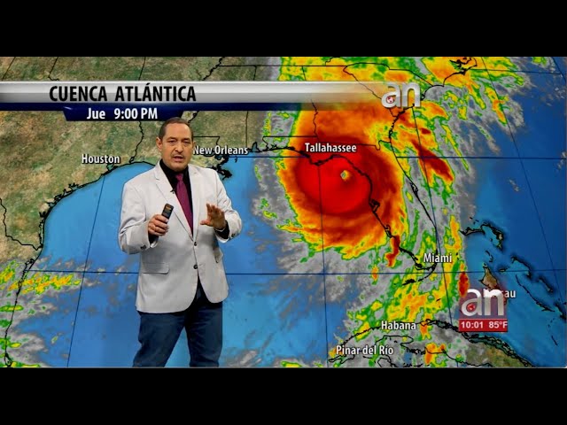 ⁣ULTIMA HORA: Huracán Helene toca tierra en el noroeste de Florida como categoría 4