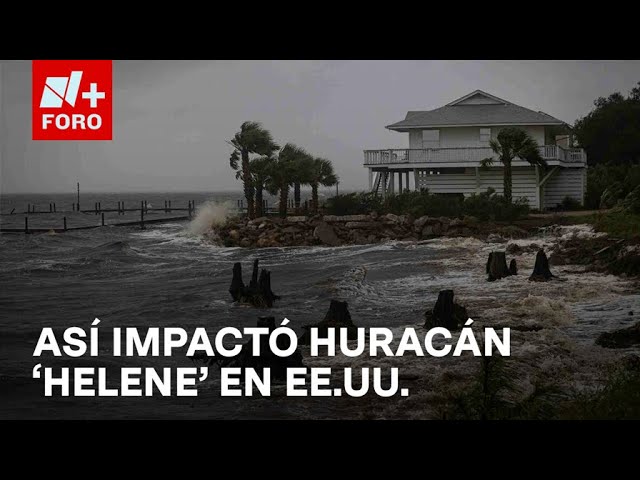 Así llegó con fuerza a EE. UU. el poderoso huracán 'Helene' - Hora21