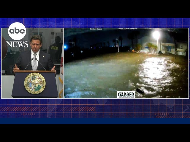 Florida Governor Ron DeSantis shares updates on Hurricane Helene