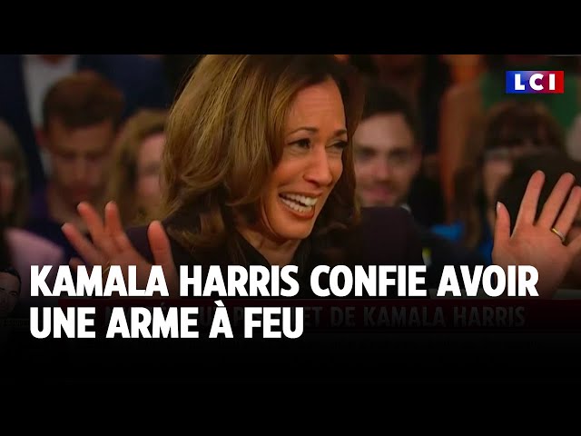 ⁣Kamala Harris confie avoir une arme à feu