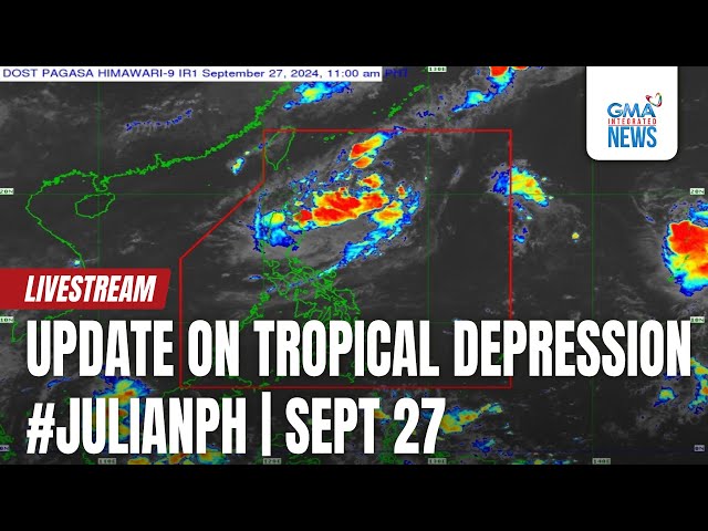 ⁣LIVE: Update on Tropical Depression #JulianPH (September 27, 2024)  - Replay