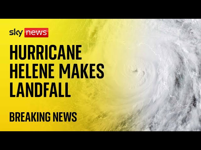 ⁣Hurricane Helene latest: 'Extremely dangerous' storm strengthens as it makes landfall in F