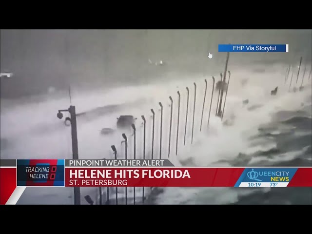 ⁣WATCH: Waves hit bridge between Tampa, St. Petersburg