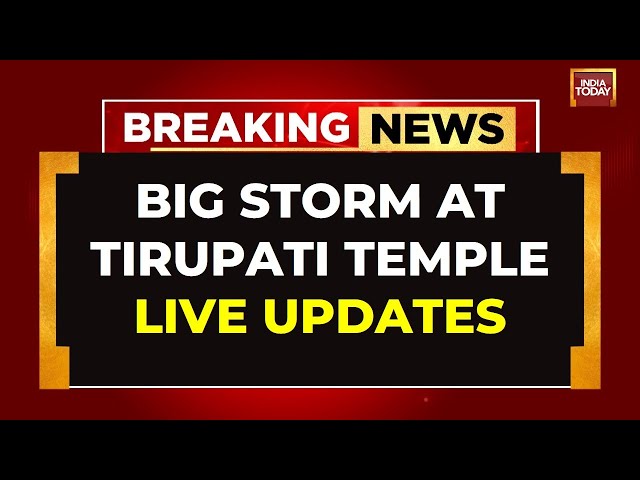 Tirupati Temple Row LIVE: Jagan Mohan Reddy To Visit Tirupati Shrine | Tirupati Prasadam Storm LIVE