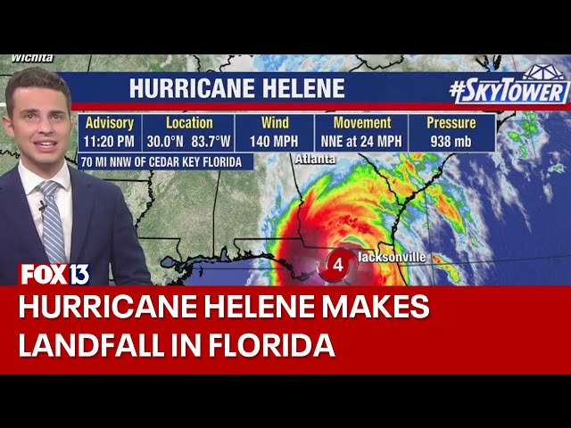 Hurricane Helene makes landfall in Florida