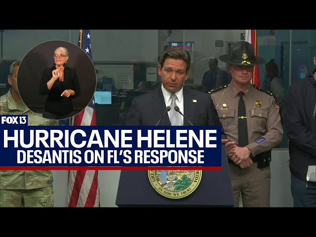 ⁣DeSantis: Florida's response to Hurricane Helene