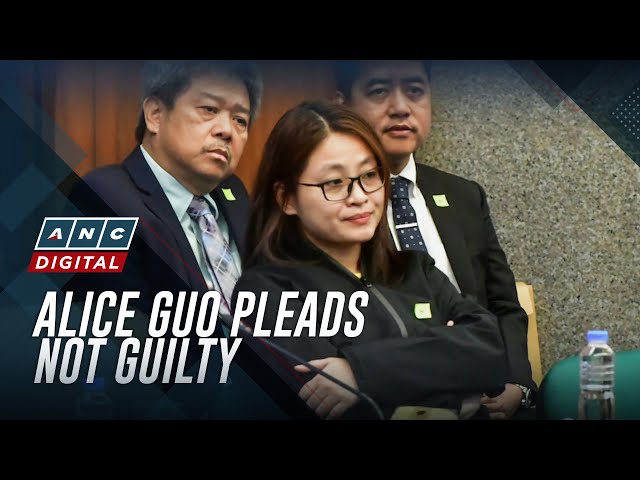 ⁣Alice Guo pleads not guilty in qualified human trafficking case | ABS-CBN News