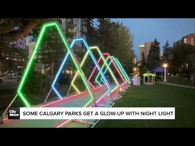 ⁣Some Calgary parks get a glow-up with Night Light