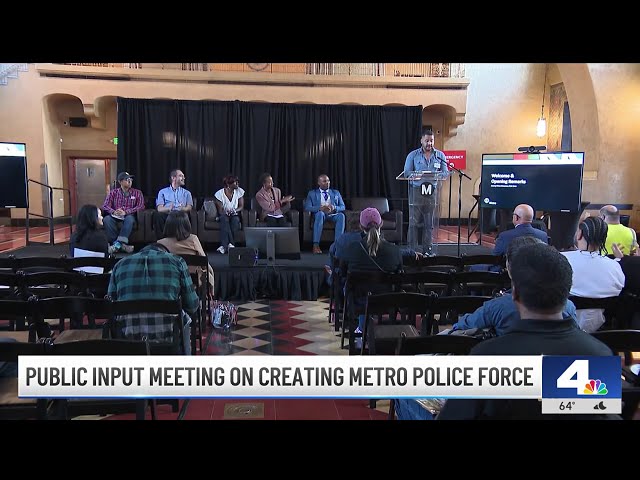 ⁣Metro holds community meeting on new transit system police force