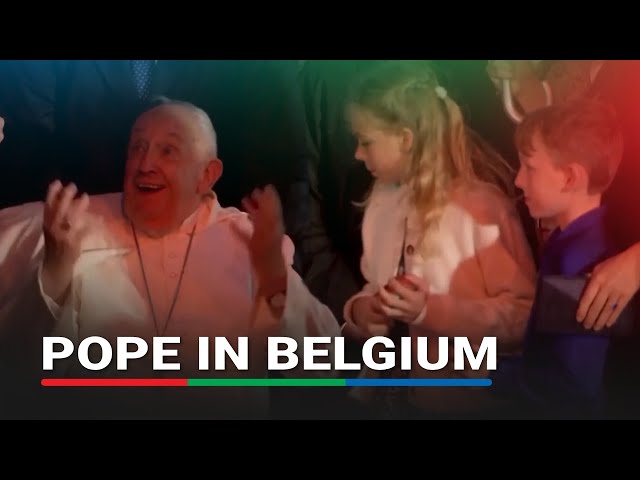 ⁣Pope Francis arrives in Belgium for next leg of Europe tour