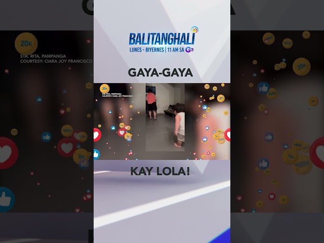 ⁣Baby boy,  ginaya ang paglalakad ng kaniyang lola sa tuhod! #shorts l Balitanghali