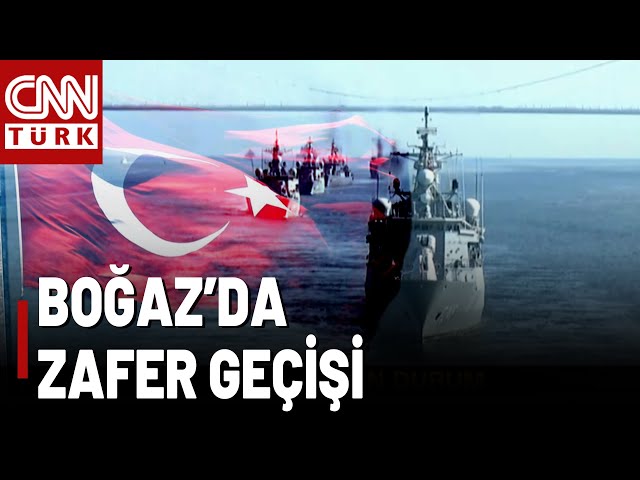 ⁣Boğaz'da Görkemli Görüntü! Preveze Deniz Zaferi'nin Yıl Dönümünde 16 Gemi İstanbul Boğazı&