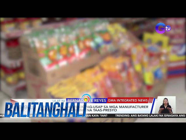 ⁣DTI, patuloy ang pakikipag-usap sa mga manufacturer tungkol sa mga hiling na taas-... | Balitanghali