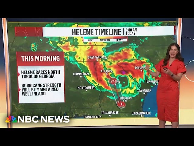 ⁣Hurricane Helene will affect a huge area as it heads toward the Tennessee Valley