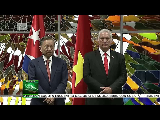 ⁣Conversaciones oficiales entre presidentes de Cuba y Vietnam