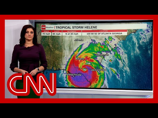 ⁣Helene now a tropical storm but still dangerous, meteorologist warns