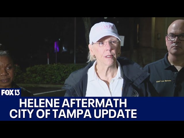 ⁣Helene aftermath: Tampa officials give update