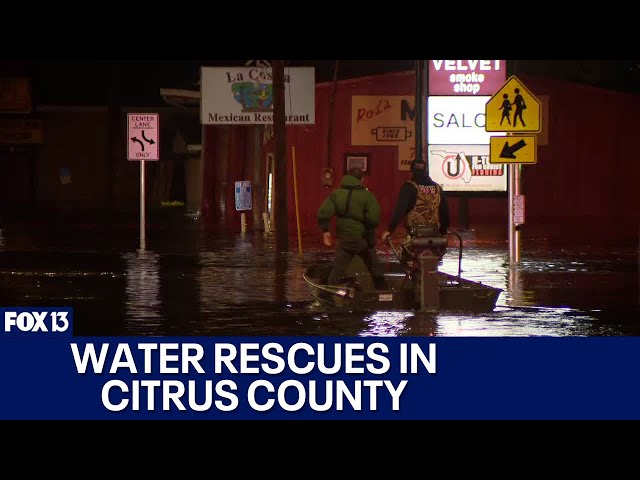 ⁣Hurricane Helene: Water rescues in Citrus County