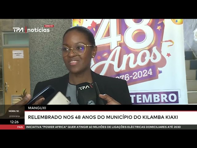 ⁣MANGUXI - Relembrado nos 48 anos do município do Kilamba Kiaxi