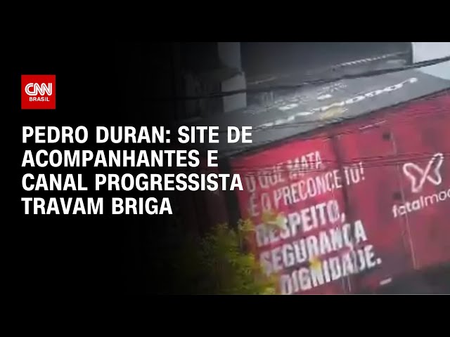 ⁣Pedro Duran: Site de acompanhantes e canal progressista travam briga | CNN NOVO DIA