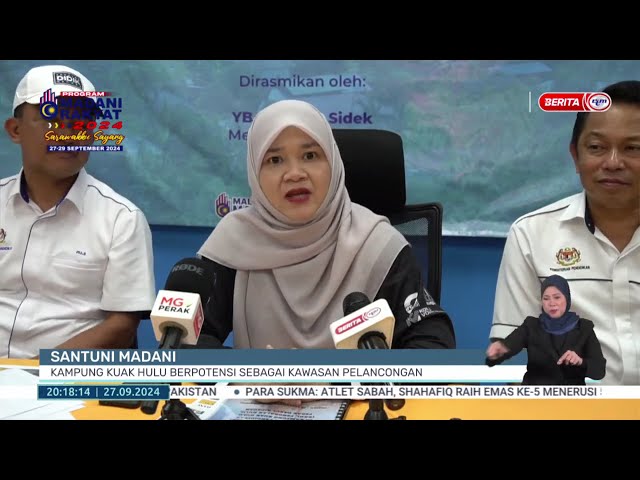 ⁣27 SEPT 2024 - BERITA PERDANA- SANTUNI MADANI KAMPUNG KUAK HULU BERPOTENSI SEBAGAI KAWASAN PELANCONG