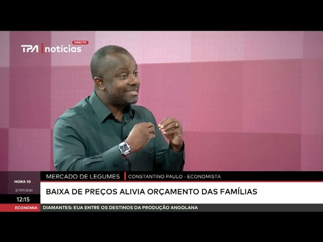 Mercado de legumes - Baixa de preços alivia orçamento das famílias "Hora 10"