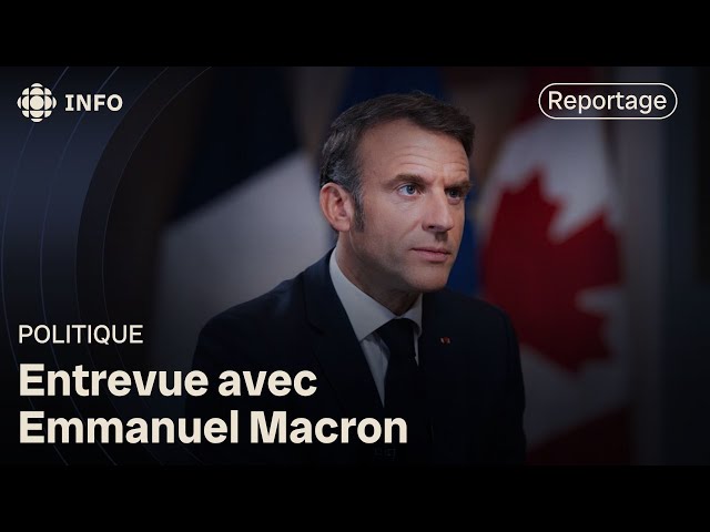 ⁣Le président français Emmanuel Macron au Canada