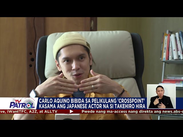 ⁣Carlo Aquino bibida sa pelikulang ‘Crosspoint’ kasama ang Japanese actor na si Takehiro Hira