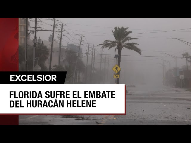 ⁣Huracán Helene toca tierra en Florida como categoría 4