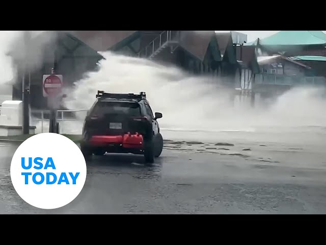 ⁣WATCH: Helene downgraded to tropical storm in Georgia after making landfall as Cat 4