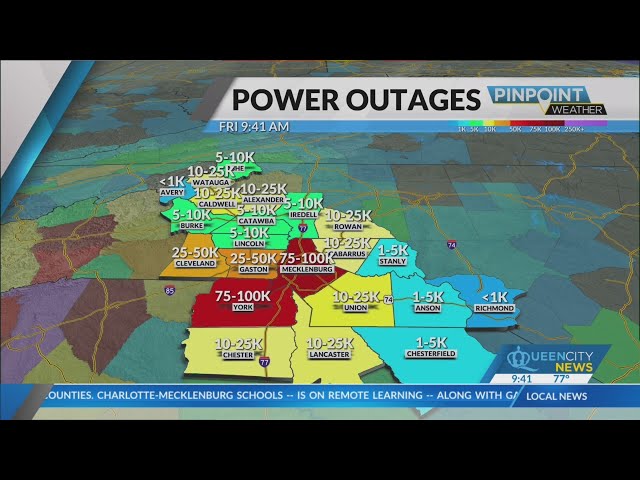 ⁣Over 1.1 million Duke Energy customers without power