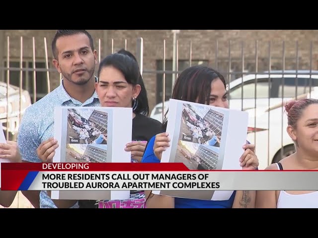 ⁣Aurora apartment complex residents call for city’s help