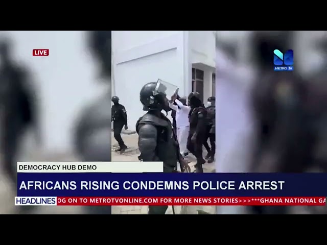 ⁣Africans rising condemns police arrest