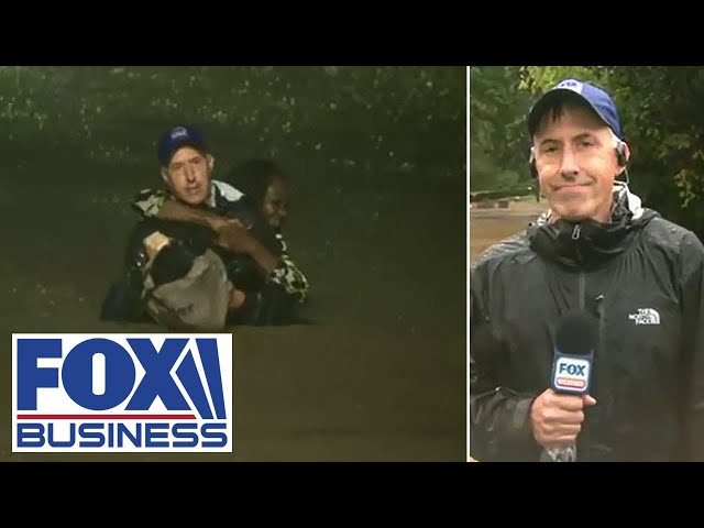 FOX Weather reporter saves woman trapped in car as Hurricane Helene pummels the south